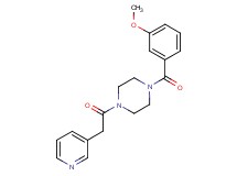 1-(3-methoxybenzoyl)-4-(3-pyridinylacetyl)piperazine