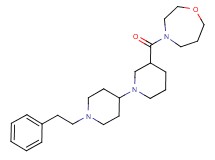 3-(1,4-oxazepan-4-ylcarbonyl)-1'-(2-phenylethyl)-1,4'-bipiperidine