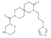 2-[3-(1H-imidazol-1-yl)propyl]-9-(2-morpholinylcarbonyl)-2,9-diazaspiro[5.5]undecan-3-one dihydrochloride