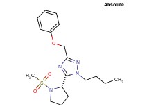 1-butyl-5-[(2S)-1-(methylsulfonyl)pyrrolidin-2-yl]-3-(phenoxymethyl)-1H-1,2,4-triazole