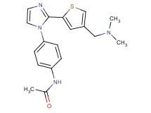N-[4-(2-{4-[(dimethylamino)methyl]-2-thienyl}-1H-imidazol-1-yl)phenyl]acetamide