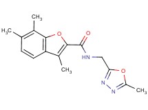 3,6,7-trimethyl-N-[(5-methyl-1,3,4-oxadiazol-2-yl)methyl]-1-benzofuran-2-carboxamide