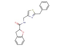 N-[(2-benzyl-1,3-thiazol-4-yl)methyl]-2,3-dihydro-1-benzofuran-2-carboxamide
