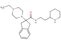 2-(4-ethyl-1-piperazinyl)-N-[2-(2-piperidinyl)ethyl]-2-indanecarboxamide