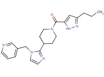 3-[(2-{1-[(3-propyl-1H-pyrazol-5-yl)carbonyl]piperidin-4-yl}-1H-imidazol-1-yl)methyl]pyridine