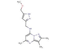 N-{[5-(methoxymethyl)-1H-pyrazol-3-yl]methyl}-2,3,5-trimethylpyrazolo[1,5-a]pyrimidin-7-amine