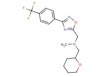 N-methyl-1-(tetrahydro-2H-pyran-2-yl)-N-({3-[4-(trifluoromethyl)phenyl]-1,2,4-oxadiazol-5-yl}methyl)methanamine