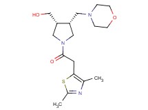 [(3R*,4R*)-1-[(2,4-dimethyl-1,3-thiazol-5-yl)acetyl]-4-(4-morpholinylmethyl)-3-pyrrolidinyl]methanol