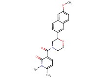 3-{[2-(6-methoxy-2-naphthyl)morpholin-4-yl]carbonyl}-1,6-dimethylpyridin-2(1H)-one