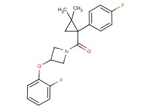 3-(2-fluorophenoxy)-1-{[1-(4-fluorophenyl)-2,2-dimethylcyclopropyl]carbonyl}azetidine