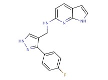 N-{[3-(4-fluorophenyl)-1H-pyrazol-4-yl]methyl}-1H-pyrrolo[2,3-b]pyridin-6-amine