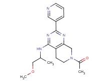 7-acetyl-N-(2-methoxy-1-methylethyl)-2-pyridin-3-yl-5,6,7,8-tetrahydropyrido[3,4-d]pyrimidin-4-amine