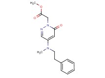 methyl [4-[methyl(2-phenylethyl)amino]-6-oxo-1(6H)-pyridazinyl]acetate