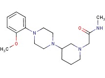 2-{3-[4-(2-methoxyphenyl)-1-piperazinyl]-1-piperidinyl}-N-methylacetamide