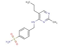 4-{[(2-methyl-5-propylpyrimidin-4-yl)amino]methyl}benzenesulfonamide