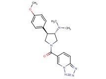 (3S*,4R*)-4-(4-methoxyphenyl)-N,N-dimethyl-1-(tetrazolo[1,5-a]pyridin-6-ylcarbonyl)-3-pyrrolidinamine