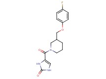 4-({3-[(4-fluorophenoxy)methyl]piperidin-1-yl}carbonyl)-1,3-dihydro-2H-imidazol-2-one