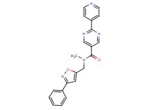 N-methyl-N-[(3-phenyl-5-isoxazolyl)methyl]-2-(4-pyridinyl)-5-pyrimidinecarboxamide
