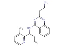 2-(2-aminoethyl)-N-[1-(3-methyl-2-pyridinyl)propyl]-4-quinazolinamine dihydrochloride