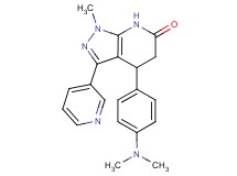 4-[4-(dimethylamino)phenyl]-1-methyl-3-pyridin-3-yl-1,4,5,7-tetrahydro-6H-pyrazolo[3,4-b]pyridin-6-one