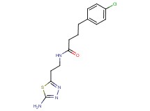 N-[2-(5-amino-1,3,4-thiadiazol-2-yl)ethyl]-4-(4-chlorophenyl)butanamide