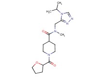 N-[(4-isopropyl-4H-1,2,4-triazol-3-yl)methyl]-N-methyl-1-(tetrahydro-2-furanylcarbonyl)-4-piperidinecarboxamide