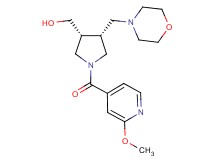 [(3R*,4R*)-1-(2-methoxyisonicotinoyl)-4-(4-morpholinylmethyl)-3-pyrrolidinyl]methanol