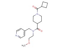 1-(cyclobutylcarbonyl)-N-(2-methoxyethyl)-N-(4-pyridinylmethyl)-4-piperidinecarboxamide