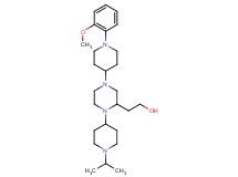 2-{1-(1-isopropyl-4-piperidinyl)-4-[1-(2-methoxyphenyl)-4-piperidinyl]-2-piperazinyl}ethanol