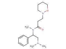 N-[2-(dimethylamino)-1-phenylethyl]-N-methyl-3-(1,2-oxazinan-2-yl)propanamide