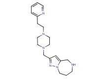 2-({4-[2-(2-pyridinyl)ethyl]-1-piperazinyl}methyl)-5,6,7,8-tetrahydro-4H-pyrazolo[1,5-a][1,4]diazepine