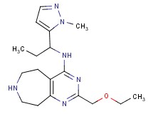 2-(ethoxymethyl)-N-[1-(1-methyl-1H-pyrazol-5-yl)propyl]-6,7,8,9-tetrahydro-5H-pyrimido[4,5-d]azepin-4-amine dihydrochloride