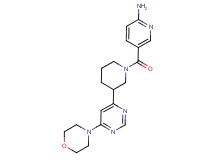 5-({3-[6-(4-morpholinyl)-4-pyrimidinyl]-1-piperidinyl}carbonyl)-2-pyridinamine