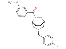 (1S*,5R*)-3-(4-fluorobenzyl)-6-(3-methoxybenzoyl)-3,6-diazabicyclo[3.2.2]nonane