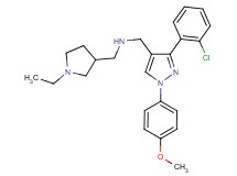 1-[3-(2-chlorophenyl)-1-(4-methoxyphenyl)-1H-pyrazol-4-yl]-N-[(1-ethyl-3-pyrrolidinyl)methyl]methanamine