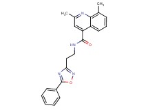 2,8-dimethyl-N-[2-(5-phenyl-1,2,4-oxadiazol-3-yl)ethyl]-4-quinolinecarboxamide