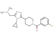 ({4-cyclopropyl-5-[1-(3-fluorobenzoyl)piperidin-4-yl]-4H-1,2,4-triazol-3-yl}methyl)dimethylamine