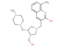 3-({rel-(3R,4S)-3-(hydroxymethyl)-4-[(4-methyl-1-piperazinyl)methyl]-1-pyrrolidinyl}methyl)-8-methyl-2-quinolinol