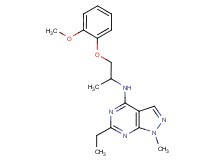 6-ethyl-N-[2-(2-methoxyphenoxy)-1-methylethyl]-1-methyl-1H-pyrazolo[3,4-d]pyrimidin-4-amine
