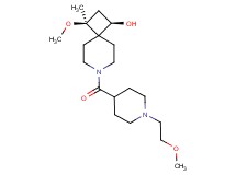 (1R*,3S*)-3-methoxy-7-{[1-(2-methoxyethyl)-4-piperidinyl]carbonyl}-3-methyl-7-azaspiro[3.5]nonan-1-ol