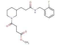 methyl 4-(3-{3-[(2-fluorobenzyl)amino]-3-oxopropyl}-1-piperidinyl)-4-oxobutanoate