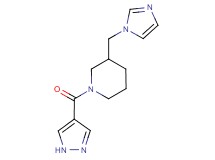 3-(1H-imidazol-1-ylmethyl)-1-(1H-pyrazol-4-ylcarbonyl)piperidine