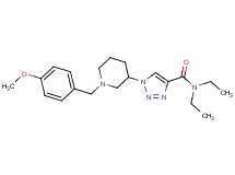 N,N-diethyl-1-[1-(4-methoxybenzyl)-3-piperidinyl]-1H-1,2,3-triazole-4-carboxamide