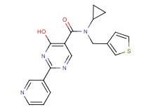 N-cyclopropyl-4-hydroxy-2-pyridin-3-yl-N-(3-thienylmethyl)pyrimidine-5-carboxamide