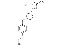 5-{[3-(3,5-dimethyl-1H-pyrazol-1-yl)pyrrolidin-1-yl]methyl}-2-ethoxypyridine