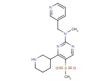 N-methyl-5-(methylsulfonyl)-4-(3-piperidinyl)-N-(3-pyridinylmethyl)-2-pyrimidinamine dihydrochloride