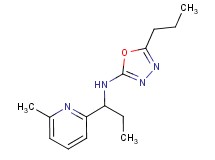 N-[1-(6-methylpyridin-2-yl)propyl]-5-propyl-1,3,4-oxadiazol-2-amine