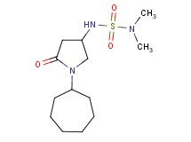 N'-(1-cycloheptyl-5-oxo-3-pyrrolidinyl)-N,N-dimethylsulfamide