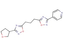 4-(5-{3-[3-(tetrahydrofuran-3-yl)-1,2,4-oxadiazol-5-yl]propyl}-1,2,4-oxadiazol-3-yl)pyridine