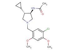 N-[rel-(3R,4S)-1-(5-chloro-2,4-dimethoxybenzyl)-4-cyclopropyl-3-pyrrolidinyl]acetamide hydrochloride